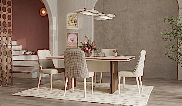 Linen Yemek Odası Takımı