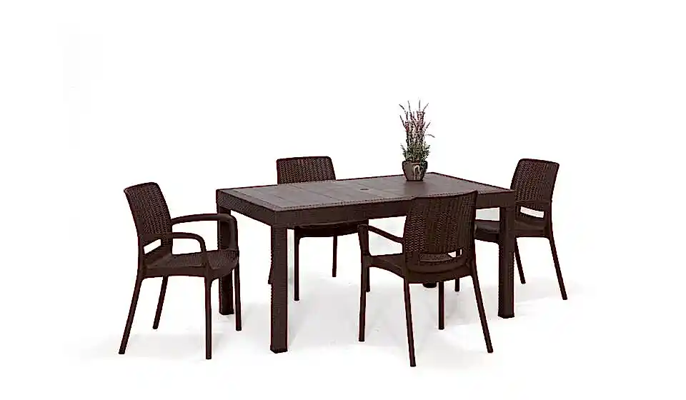 Rattan Large Kollu Masa Takımı