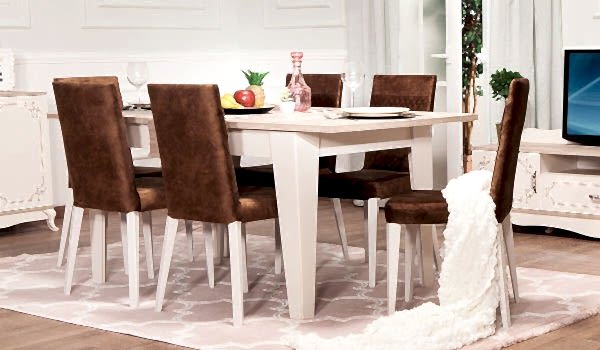 Grand Masa + 6 Adet Sandalye Takımı