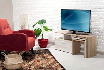 Fargo Zigon Sehpalı Tv Sehpası - Palmira Capri