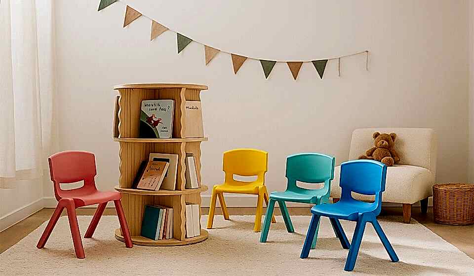 4 Adet Junior Çocuk Sandalye (Kampanyalı)