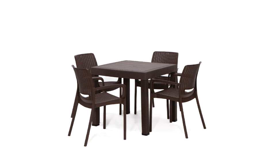 Rattan Kollu Masa Takımı