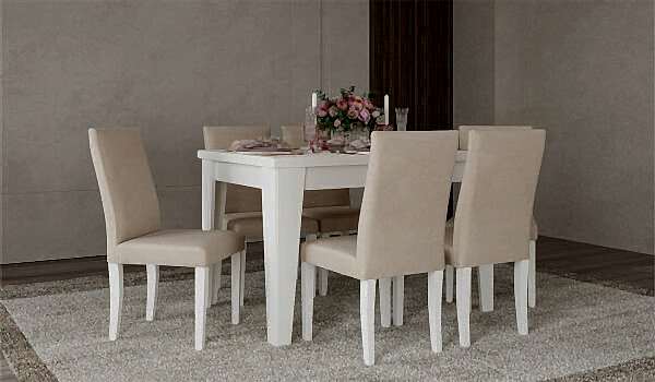 Bianco Masa + 6 Adet Sandalye Takımı